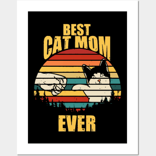 Best cat mom ever Posters and Art